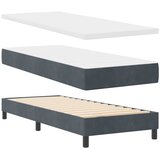  s opruga kutije Tamno siva 200 x 80 cm Baršun | shoptok.hr