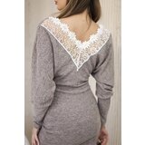 Kesi Women's dress with 3/4 sleeves and lace on the back fango | Shoptok.si