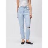 Reserved Mom-fit traperice s prorezom - plava | shoptok.hr