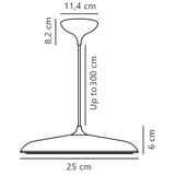  DFTP by Nordlux - LED prigušiva svetiljka na sajli ARTIST LED/14W/230V pr. 25 cm | Eponuda.com