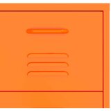 vidaXL Omarica s predali oranžna 80x35x101,5 cm jeklo | Shoptok.si