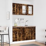 vidaXL Set od 4 kuhinjska ormara Dimljeni hrast, Kompozitno drvo | shoptok.hr