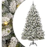 vidaXL Umjetno božićno drvce Zelena i bijela 300 cm PVC i metal | shoptok.hr