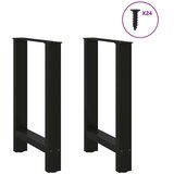 vidaXL Noge stolića za kavu 2 kom crne 50x(72-73) cm čelik | shoptok.hr