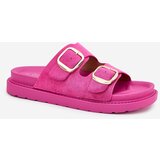Boto Womens Platform Sandals With Golden Buckles Fuchsia Verena | shoptok.hr