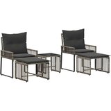  Zunanji pohištveni set 11 pcs Siva in temno siva poli ratan, (5000270986) | Shoptok.si