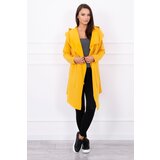 Kesi Cape with loose hood mustard