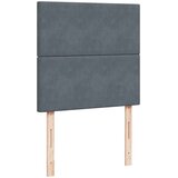 Box spring krevet s madracem tamnosivi 100x200 cm baršunasti | shoptok.hr