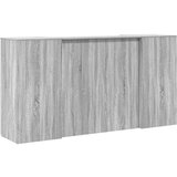  Sprejemna miza siva sonoma 200x50x103,5 cm inženirski les | Shoptok.si