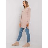 RUE PARIS Tunic-RV-TU-7201.43P-dark beige | shoptok.hr