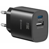 Swissten Polnilec GAN 1XUSB-C PD 35W,1xUSB-A, 18W, črn Cene