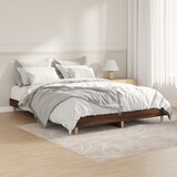  Za krevet smeđi hrast 135x190 cm konstruirano drvo | shoptok.hr