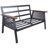 Garden Pleasure Temno siva aluminijasta vrtna garnitura za 4 osebe Denia – | Shoptok.si