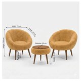 Atelier Del Sofa fotelje i klub stočić lida wellsoft brown | Eponuda.com