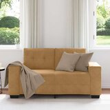 Dvosedežna garnitura rjava 120 cm žamet, (22054488) | Shoptok.si
