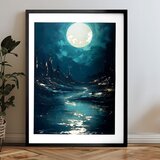  Zidni poster sa ekstra efektom - moonlit vaves | ePonuda.com
