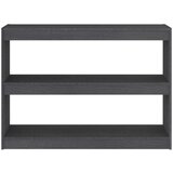 vidaXL knjižna omara za razdelitev prostora siva 100x30x71,5 cm | Shoptok.si