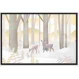  Slika - Fairy-Tale Forest (1 Part) Vertical - Third Variant 60x40 U crnom drvenom okviru | shoptok.hr