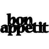 Bystag zidna dekoracija Bon Appetit 2 Black | Eponuda.com