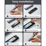 Ugreen vanjsko aluminijsko kućište za M.2 SATA SSD USB 3.1 Gen2 | shoptok.hr