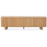 TV komoda u dekoru hrasta u prirodnoj boji 180x50,5x40 cm Padoc –
