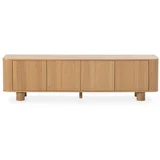 TV omarica v hrastovem dekorju v naravni barvi 180x50,5x40 cm Padoc –