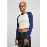 UC Curvy Ladies Organic Cropped Retro Baseball Longsleeve whitesand/spaceblue Cijene