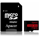 Apacer microSD XC 64GB spominska kartica U1 R100 Class 10 AP64GMCSX10UB-R | Shoptok.si