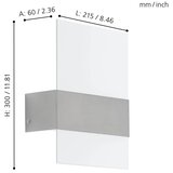 Eglo 93438 - LED spoljašnje osvetljenje NADELA 2xLED/2,5W/230V IP44 | Eponuda.com