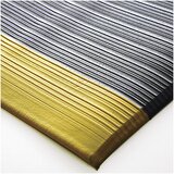 COBA Podloga za preprečevanje utrujenosti Orthomat® Ribbed, DxŠ 900 x 600 mm, DE 3 kosi, siva s signalnimi trakovi | Shoptok.si