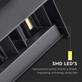  Spoljno zidno LED svetlo/24W/230V 4000K IP65 crno | Eponuda.com
