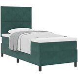  Krevet s opruga kutije Tamnozelena 90 x 190 cm Baršun | shoptok.hr