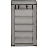 vidaXL omarica za čevlje s pokrivalom blago 58x28x106 cm siva | Shoptok.si