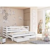 Drveni dečiji krevet Senso sa dodatnim krevetom i fiokom - beli - 190*90 cm | ePonuda.com