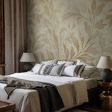  Foto tapeta - Botanical Motif with Leaves and Vines in Sand Colors 200x140 Standard | shoptok.hr