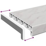  Prozorska klupčica Mramorna tekstura 140 x 20 x 4,5 cm PVC Slike