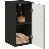 vidaXL Kupaonski ormar Crna 30 x 31,5 x 61 cm Konstruirano drvo | shoptok.hr