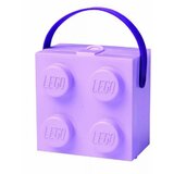 Lego kutija za užinu sa ručkom: lavanda Cene