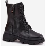 EVENTO Women's Work Boots with Insulation with Double Zipper Black Perlina | shoptok.hr