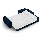 Micadoni Tamno plava sklopiva kutna garnitura od bouclé tkanine (s desnim kutom) Jodie – Home | shoptok.hr