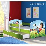  Dječji krevet ACMA s motivom, bočna zelena + ladica 180x80 cm 13 Footballer | shoptok.hr