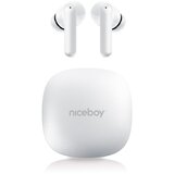 Niceboy pins 4 pro - bežične slušalice sa anc 380 mah + 2x 35 mah IP54 bela | Eponuda.com