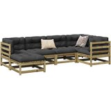  6-dijelni set vrtnih sofa od impregnirane borovine Cijene