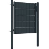  Vrata za ogradu PVC i čelik 100x81 cm antracit boje | shoptok.hr