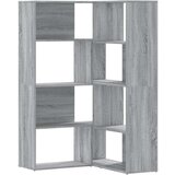  Kotna Knjižna omara - Knjižni regal 4-nadstropna siva sonoma 85x85x140 cm, (21725995) | Shoptok.si