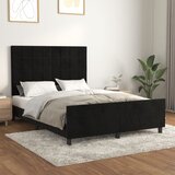  Okvir za krevet bez madraca crni 140x200 cm baršunasti | shoptok.hr