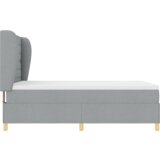  Okvir za krevet s madracem svijetlosiv 140x190 cm tkanina | shoptok.hr