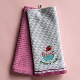 Viktorija Leskovac Set kuhinjskih krpa 40x60cm Wafle - Cupcake strawberry | Eponuda.com