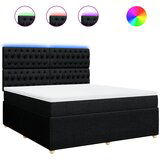 Maison Chic Box spring postelja - Vzmetna postelja z vzmetnico črna 180x200 cm blago SL17205, (21882637) | Shoptok.si