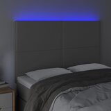  LED uzglavlje sivo 144x5x118/128 cm od umjetne kože | Eponuda.com